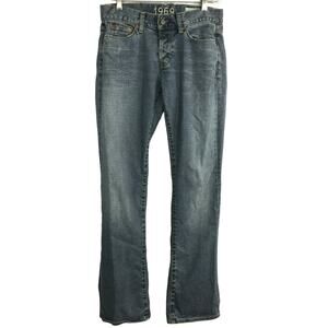 Gap Womens Vintage Low Rise Flare Jeans Sz 2‎ Light Wash Cotton